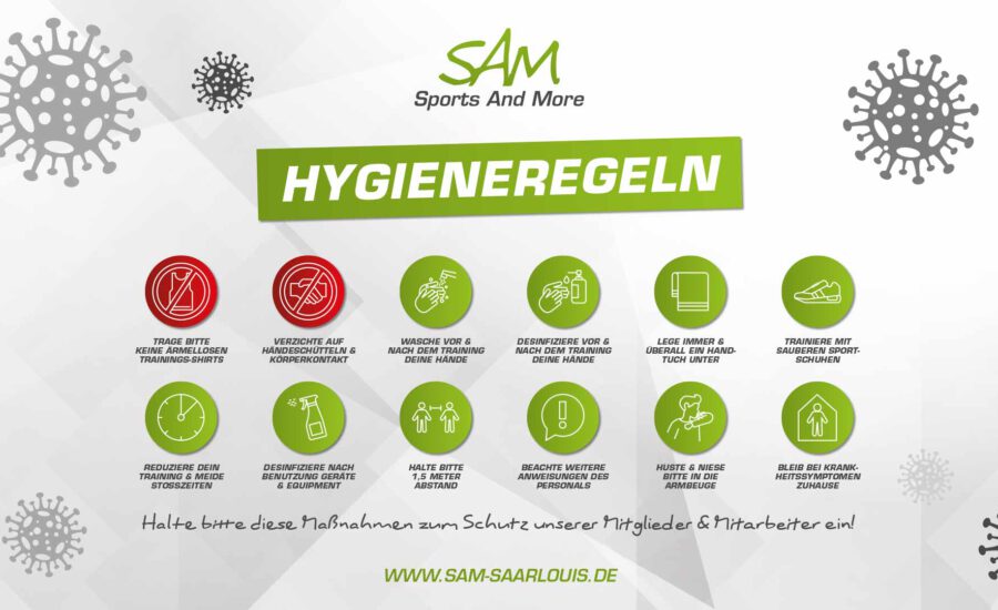 Hygiene­regeln im SAM