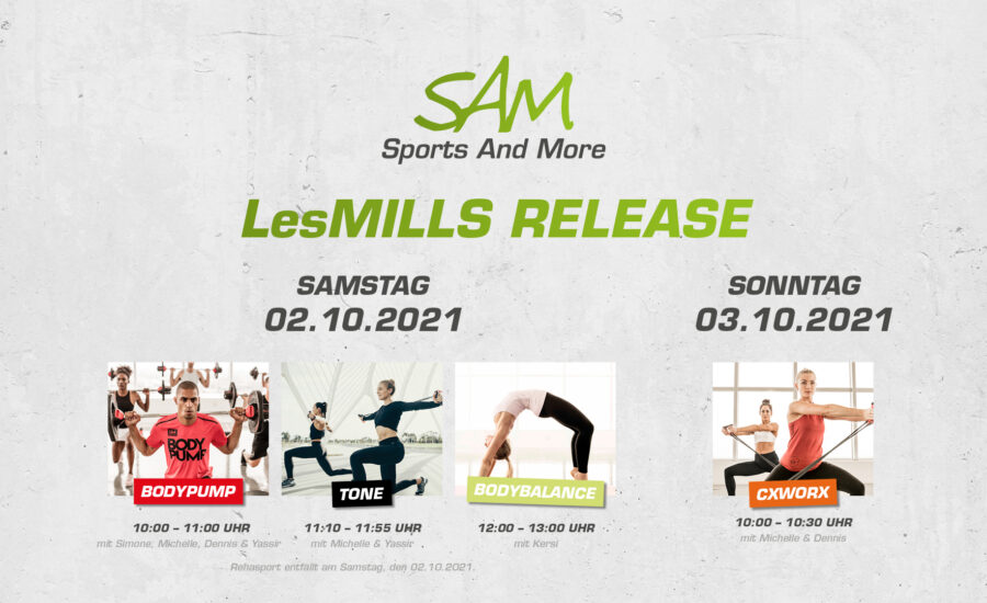 LesMills Release Oktober