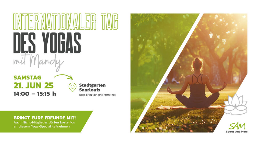 Yoga im Stadtgarten in Saarlouis 🧘🏼‍♀️🌳