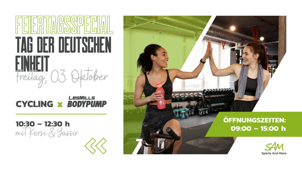 Am 03. Oktober ist Feiertag – freut euch auf ein Special! 💪🏻😊