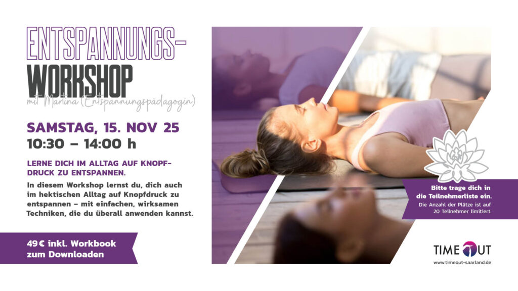 Lerne dich auf Knopfdruck zu entspannen 💜