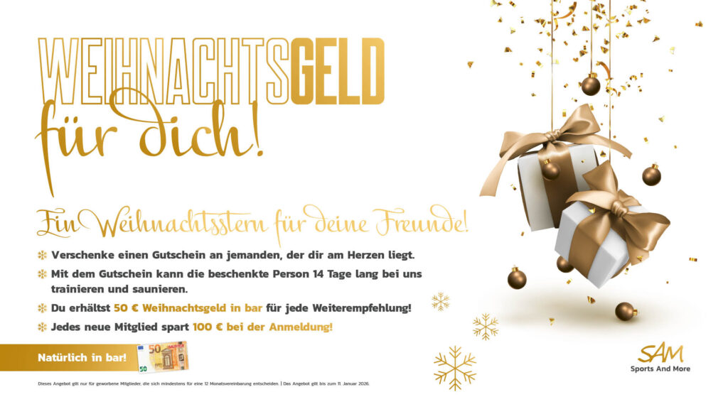 Weihnachtsgeld für dich! 🎁