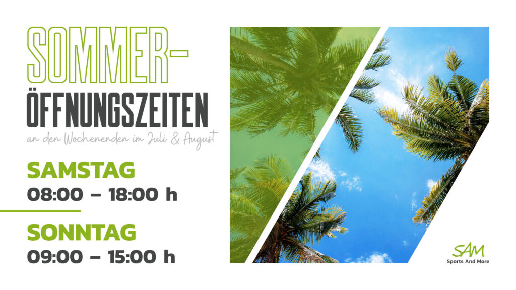 Bitte beachte die Öffnungszeiten im Juli & August! 🌞