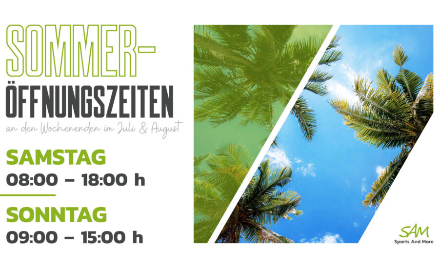Sommeröffnungszeiten