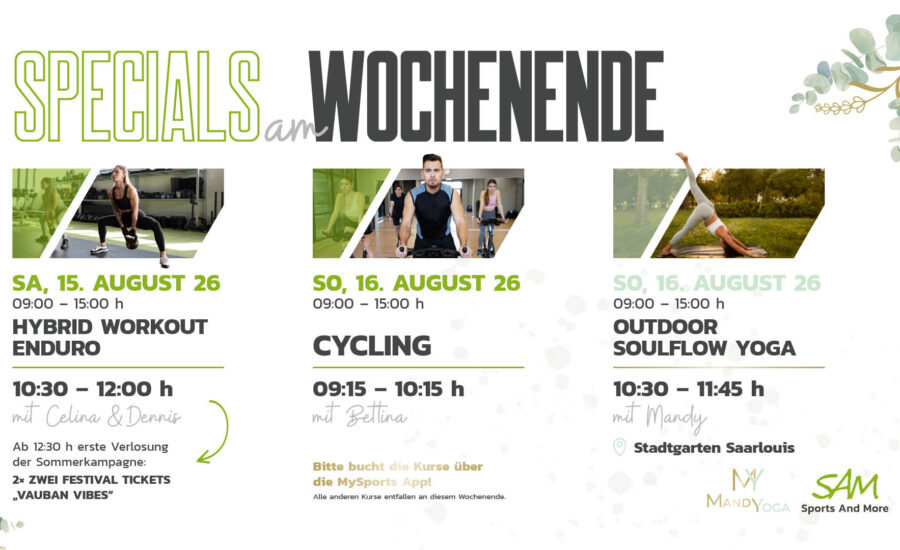 Specials am Wochenende