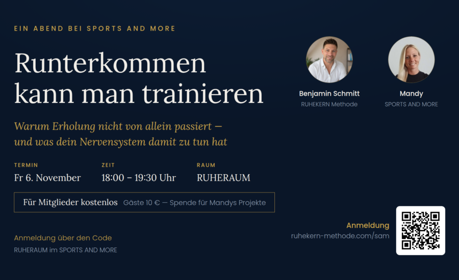 Runterkommen kann man trainieren