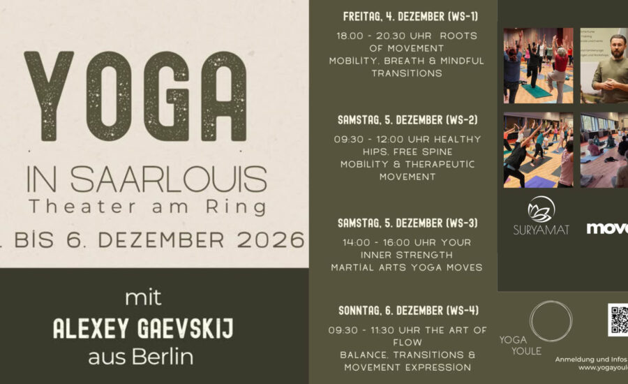 Yoga in Saarlouis – 04. bis 06. Dezember